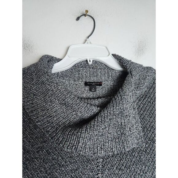 Talbots Women Charcoal Grey Mock Neck Cotton/Modal Blend Tunic Sweater size 0X - Picture 3 of 6